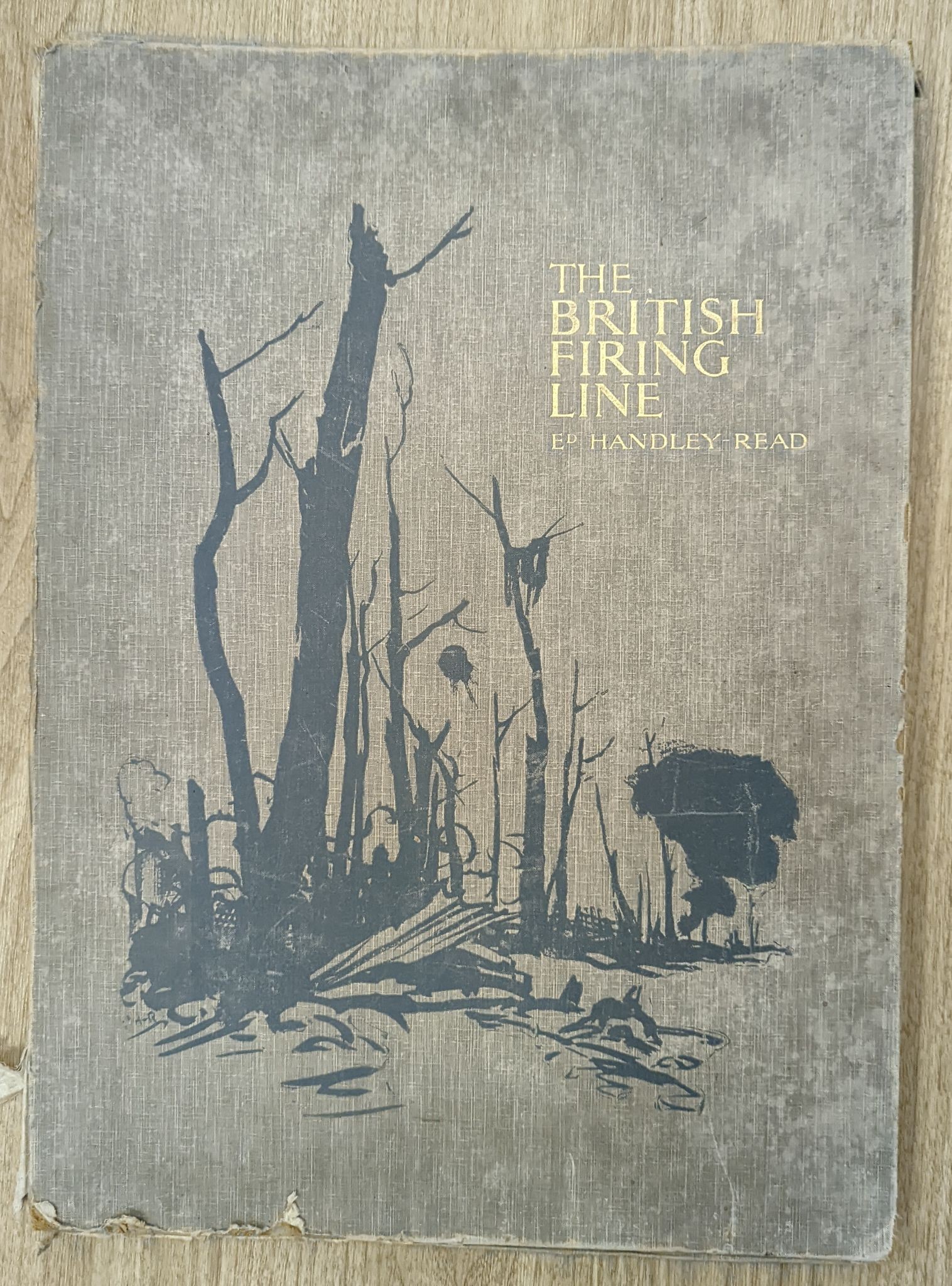 Edward Handley-Read, folio, 'The British Firing Line', 1917, 55 x 40cm